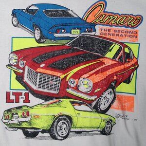 Vintage 80s Camaro LT-1 Neon T-Shirt